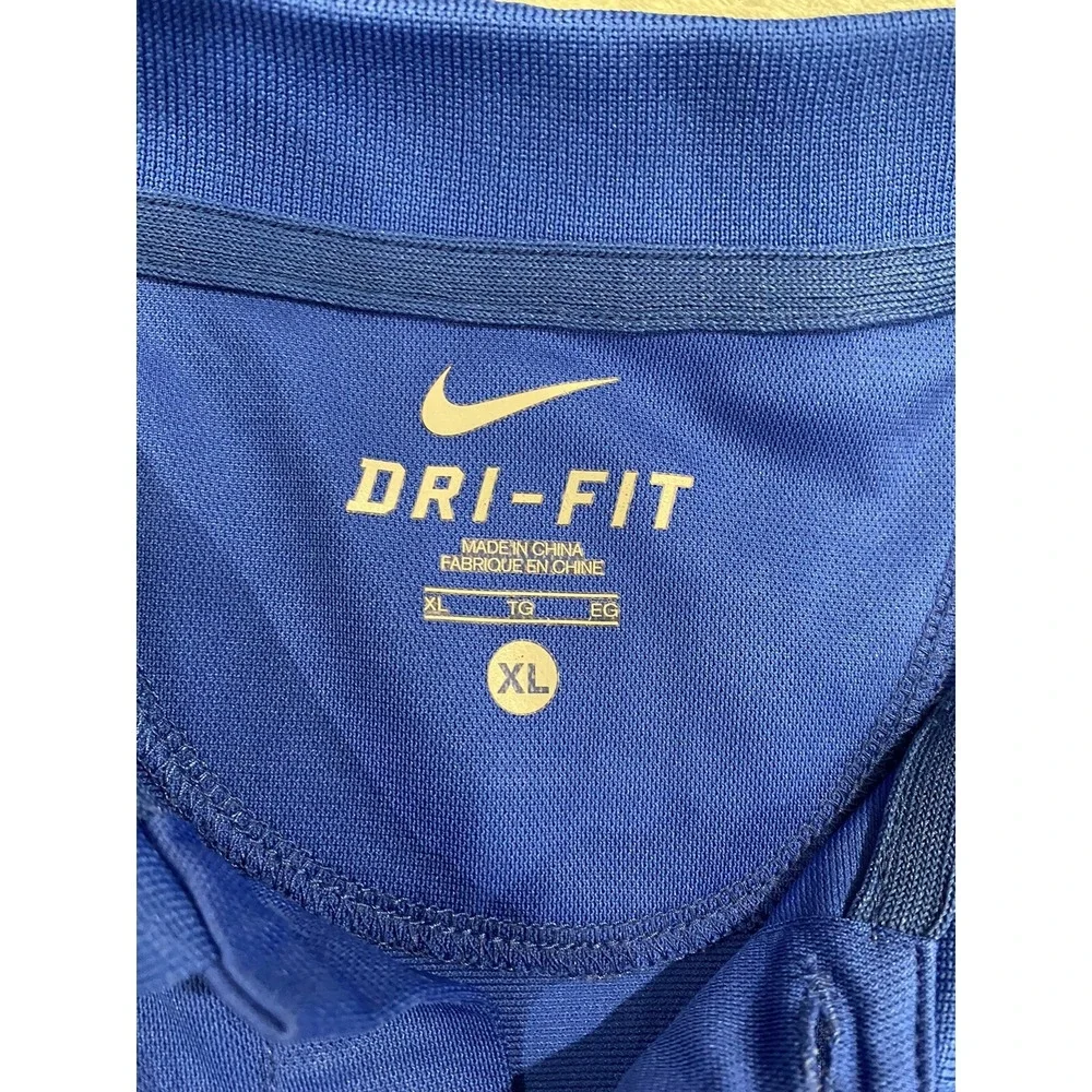 Mens Nike Dri Fit Florida‎ Gators Short Sleeve Golf Polo Shirt Blue XL